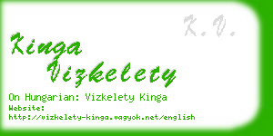 kinga vizkelety business card